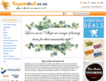 Tablet Screenshot of importitall.co.za